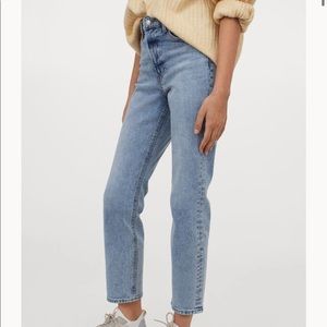 HM Vintage straight leg high rise pants